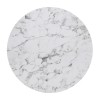 HPL (High Pressure Laminated) Επιφάνεια Τραπεζιού Απόχρωση White Marble, UV Φ70cm/12mm