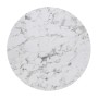 HPL Table Top D.80cm/12mm White Marble (UV)