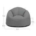 JAZZ Lounger Bean Bag Dark Grey 100% waterproof