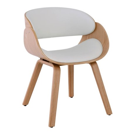 JOY Armchair-Pro Natural/Pu White