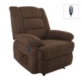 JULIA Massage-Relax Armchair, Fabric Brown