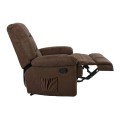 JULIA Massage-Relax Armchair, Fabric Brown