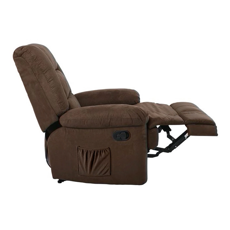 JULIA Massage-Relax Armchair, Fabric Brown