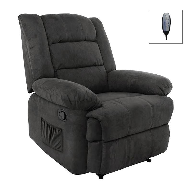 JULIA Massage-Relax Armchair, Fabric Black