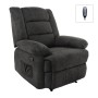 JULIA Massage-Relax Armchair, Fabric Black