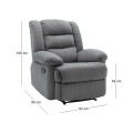 JULIA Armchair Relax Grey Fabric