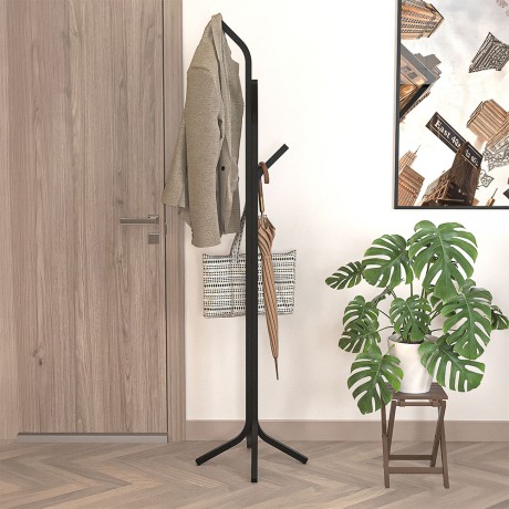 Καλόγερος Triad Megapap μεταλλικός χρώμα μαύρο 37,5x37,5x146,8εκ.