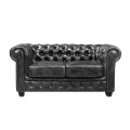 CHESTERFIELD-689 2-S Leather Antique Grey