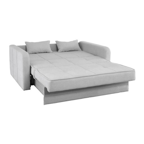 CAMAL Sofa-Bed with Storage 2-Seater / Fabric Light Grey