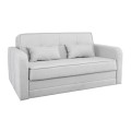CAMAL Sofa-Bed with Storage 2-Seater / Fabric Light Grey