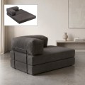 Καναπές - κρεβάτι Comfort Megapap διθέσιος υφασμάτινος χρώμα ανθρακί 140x95x75εκ.