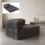 Καναπές - κρεβάτι Comfort Megapap διθέσιος υφασμάτινος χρώμα ανθρακί 140x95x75εκ.