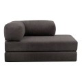 Καναπές - κρεβάτι Comfort Megapap διθέσιος υφασμάτινος χρώμα ανθρακί 140x95x75εκ.