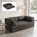 Καναπές - κρεβάτι Comfort Megapap τριθέσιος υφασμάτινος χρώμα ανθρακί 190x95x75εκ.