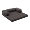 Καναπές - κρεβάτι Comfort Megapap τριθέσιος υφασμάτινος χρώμα ανθρακί 190x95x75εκ.