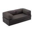 Καναπές - κρεβάτι Comfort Megapap τριθέσιος υφασμάτινος χρώμα ανθρακί 190x95x75εκ.