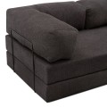 Καναπές - κρεβάτι Comfort Megapap τριθέσιος υφασμάτινος χρώμα ανθρακί 190x95x75εκ.