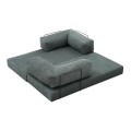 Καναπές - κρεβάτι Comfort Megapap τριθέσιος υφασμάτινος χρώμα μέντα 190x95x75εκ.