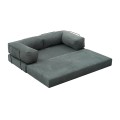 Καναπές - κρεβάτι Comfort Megapap τριθέσιος υφασμάτινος χρώμα μέντα 190x95x75εκ.