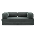 Καναπές - κρεβάτι Comfort Megapap τριθέσιος υφασμάτινος χρώμα μέντα 190x95x75εκ.