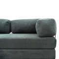 Καναπές - κρεβάτι Comfort Megapap τριθέσιος υφασμάτινος χρώμα μέντα 190x95x75εκ.