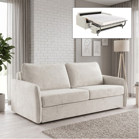 LESTER Sofabed Beige Fabric