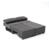 Perenna Megapap fabric sofa three - seater in anthracite color 233x93x83cm.
