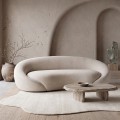 RAMON 2-Seater Sofa Ecru Fabric