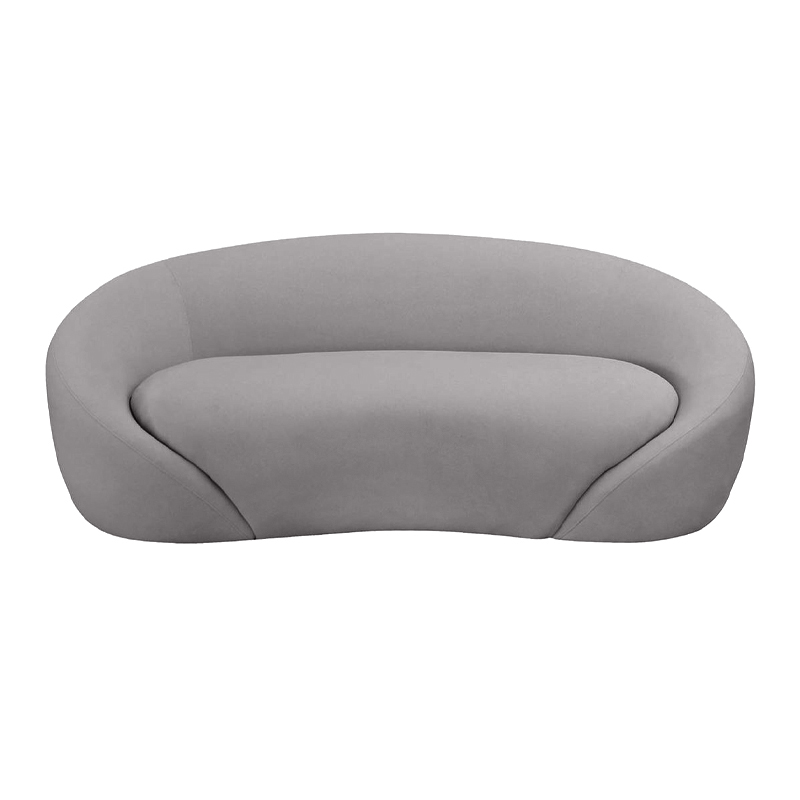 RAMON 2-Seater Sofa Grey Fabric