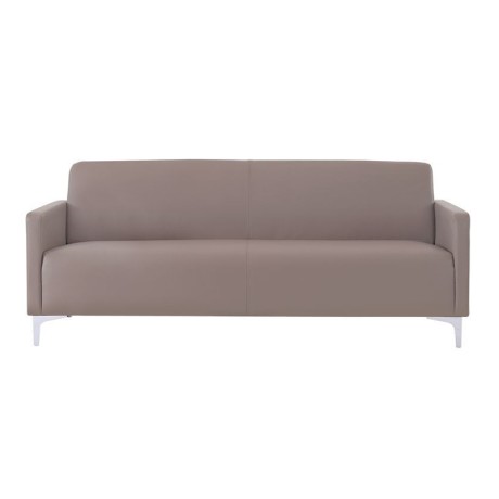 Καναπές STYLE τριθέσιος τεχνόδερμα Pu σε χρώμα sand grey 164x71x72εκ.