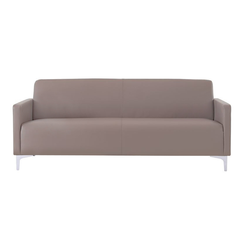 Καναπές STYLE τριθέσιος τεχνόδερμα Pu σε χρώμα sand grey 164x71x72εκ.