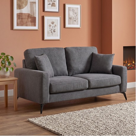 TIPO 2-Seater Sofa Fabric Grey