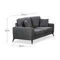 TIPO 2-Seater Sofa Fabric Grey