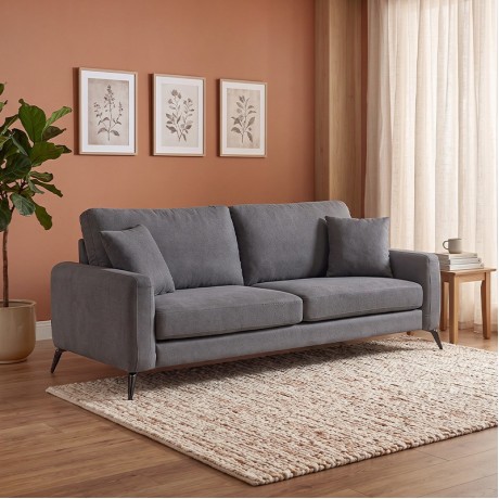 TIPO 3-Seater Sofa Fabric Grey