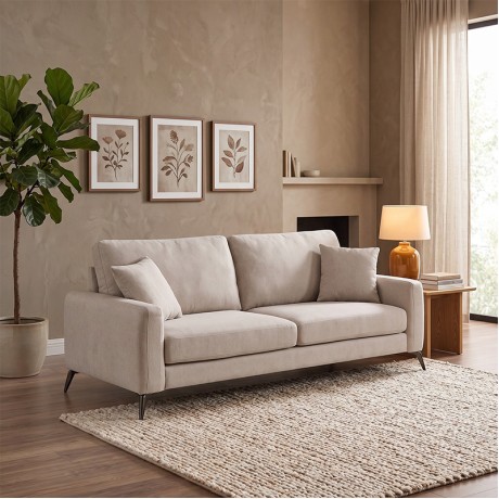 TIPO 3-Seater Sofa Fabric Beige
