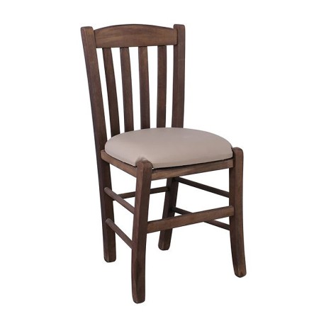 CASA Beech Chair Impregnation Walnut/Pu Cappuccino
