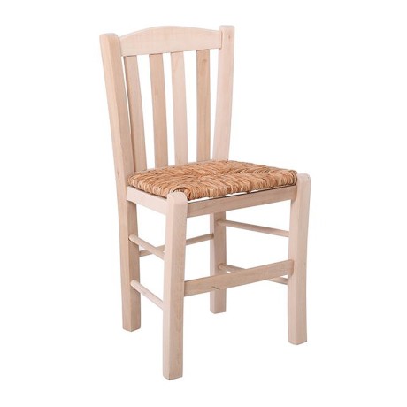 CASA Chair Unpainted with Rush Seat