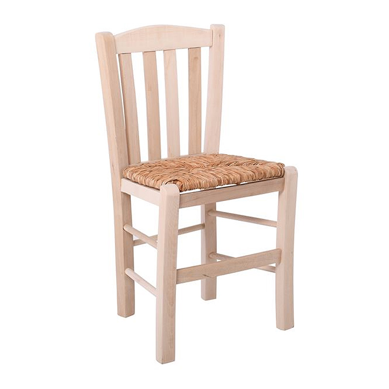 CASA Chair Unpainted with Rush Seat