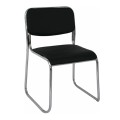 CAMPUS Chair Chrome/Black Hard Pvc