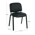 SIGMA Chair Black Frame/Black Pvc