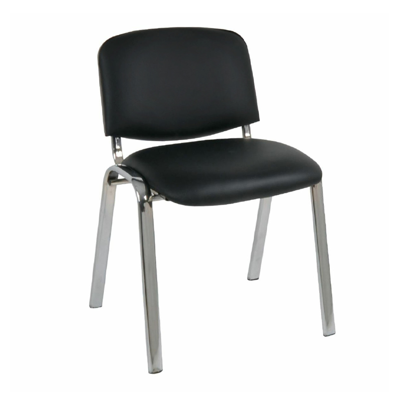 SIGMA Chair Chrome Frame/Black Pvc