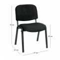 SIGMA Chair Black Frame/Black Fabric