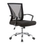 Καρέκλα εργασίας BF2120-S ύφασμα mesh χρώμα μαύρο 57x65x92/102εκ.