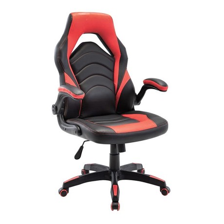 Καρέκλα Gaming BF7800 τεχνόδερμα χρώμα μαύρο - κόκκινο 71x67x115/127εκ.