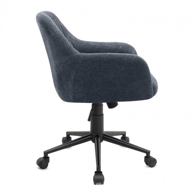 Alice Megapap office chair with linen fabric in anthracite color 61x61x80/90cm.