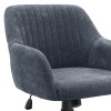 Alice Megapap office chair with linen fabric in anthracite color 61x61x80/90cm.