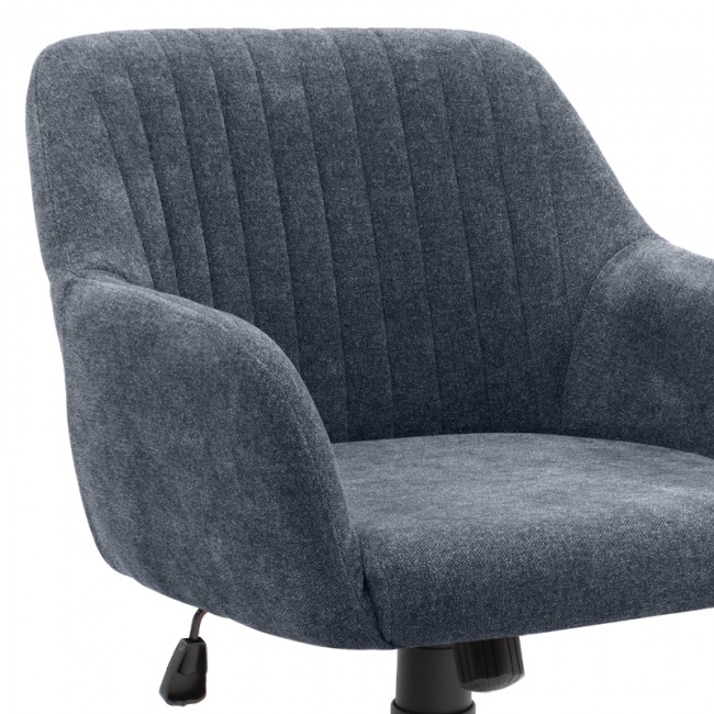 Alice Megapap office chair with linen fabric in anthracite color 61x61x80/90cm.
