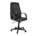 BF1410 Πολυθρόνα Γραφείου Διευθυντή Pu Μαύρο 61x68x104/114cm
