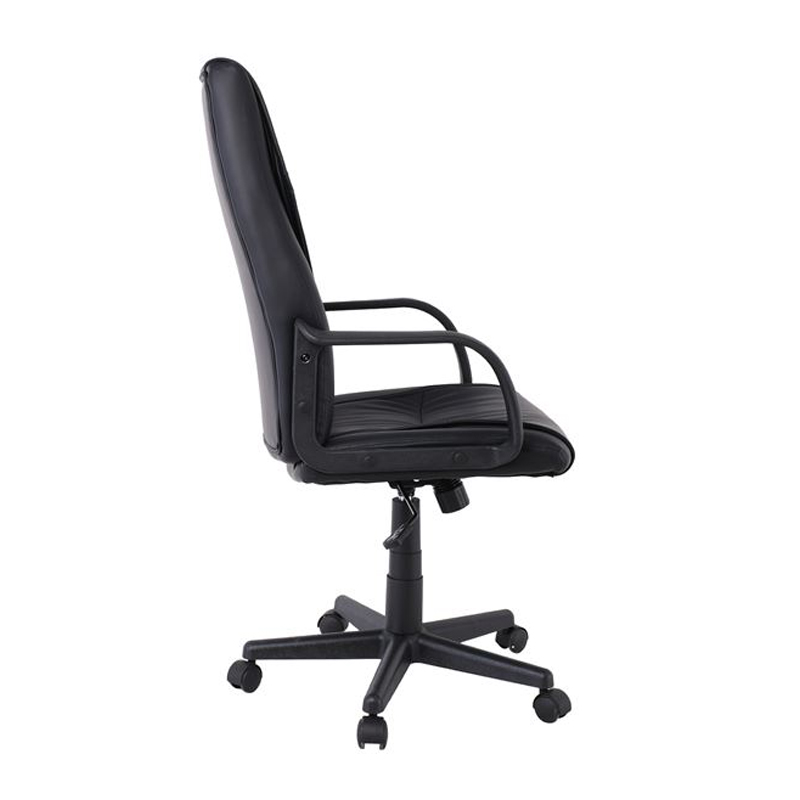 BF1410 Πολυθρόνα Γραφείου Διευθυντή Pu Μαύρο 61x68x104/114cm