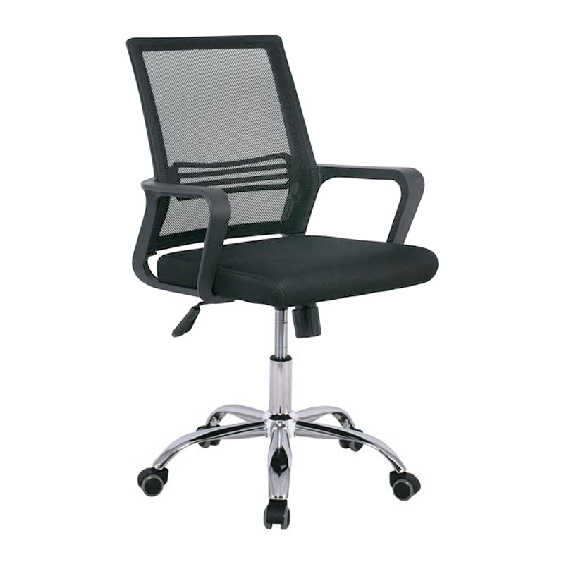 Καρέκλα γραφείου BF2110-W ύφασμα mesh χρώμα μαύρο 59x54x90/100εκ.